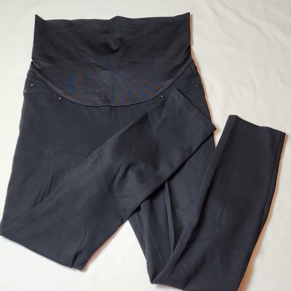 Liverpool Los Angeles Size 4 Black Maternity Leggings Jeggings: